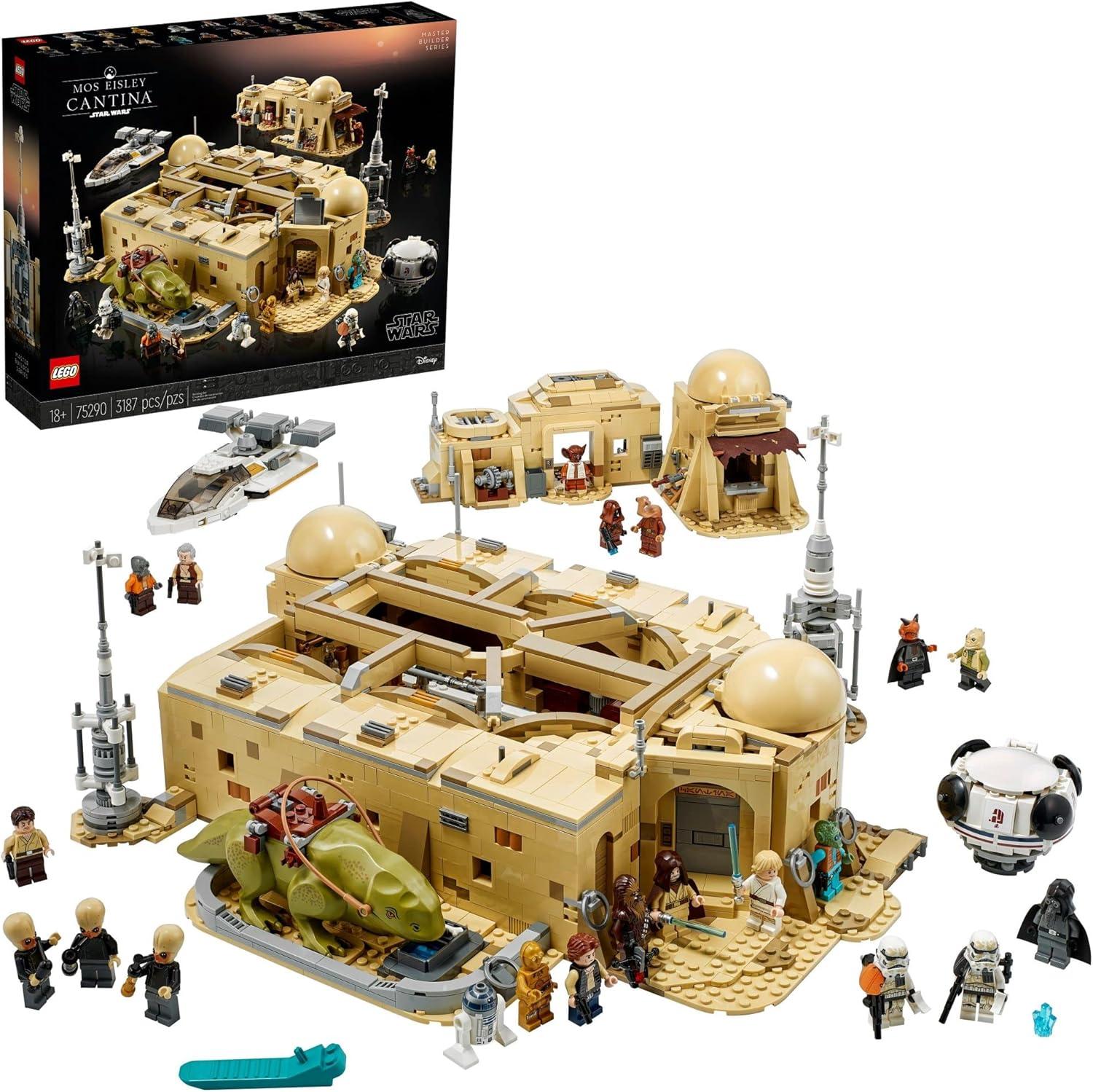 LEGO Star Wars: A New Hope Mos Eisley Cantina 75290 Building Set, Master Builder Series, Model Kits for Adults to Build, Collectible Gift Idea