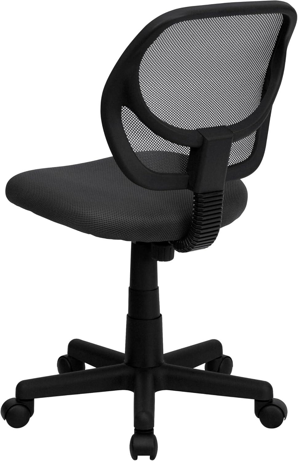 ErgoComfort 360 Swivel Mesh Task Chair with Lumbar Support, Gray and Black