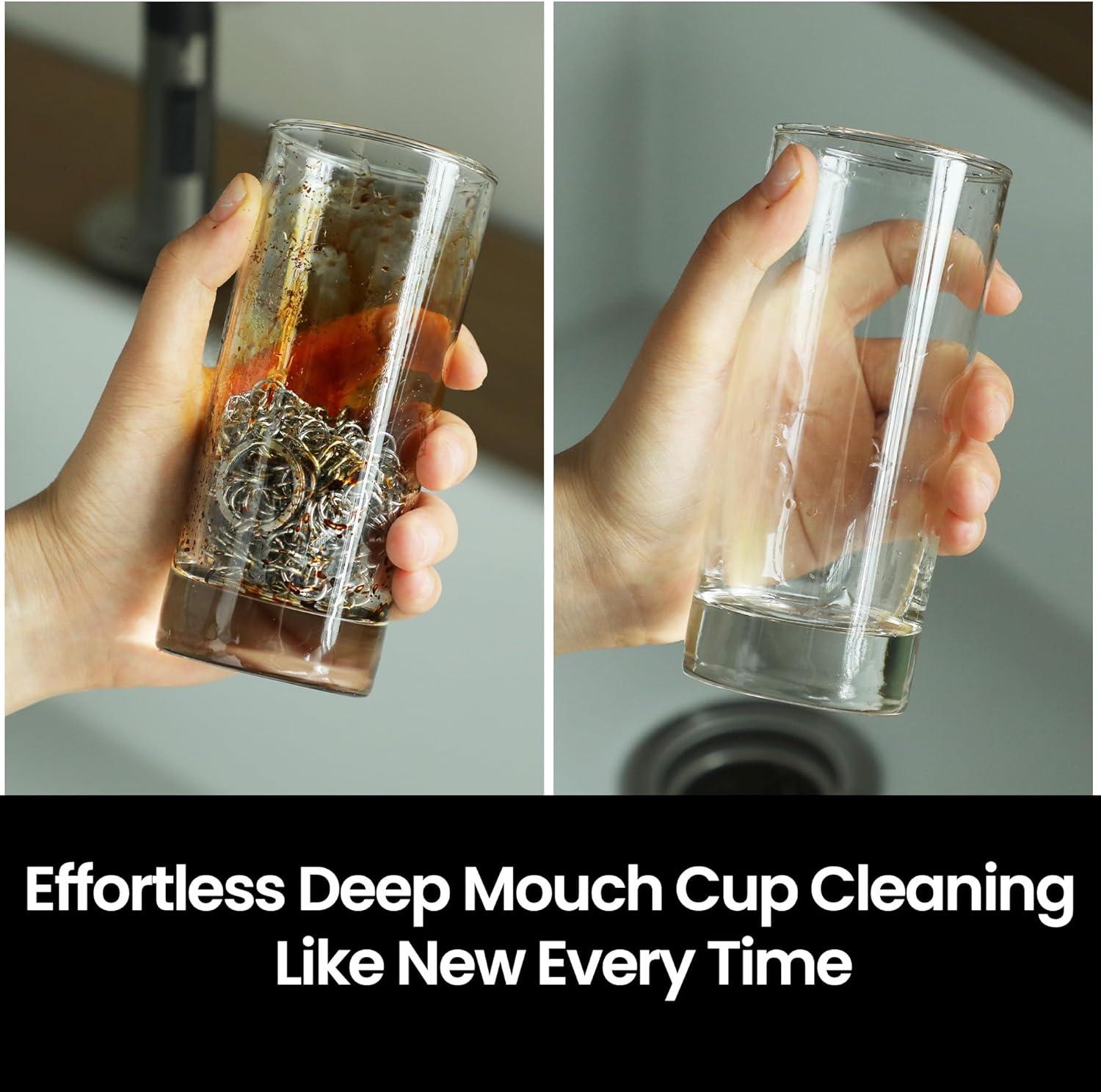 Cast Iron Scrubber 316 Stainless Steel Skillet Cleaner 8"x6" Chainmail Scrubber Scraper Chain Mail Link Scrub for Cast Iron Pre-Seasoned Pans, Griddles, BBQ Grills, and Pot Cookware Cleaning