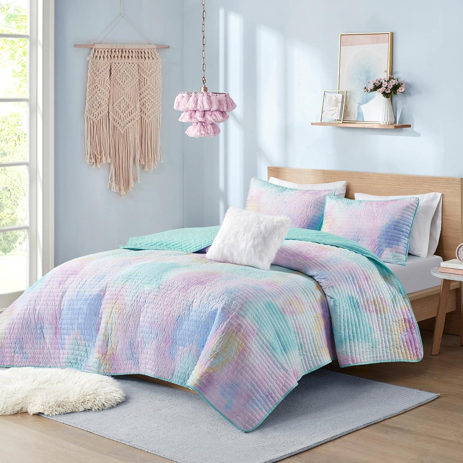 Cassiopeia Watercolor Tie Dye Printed Quilt Set