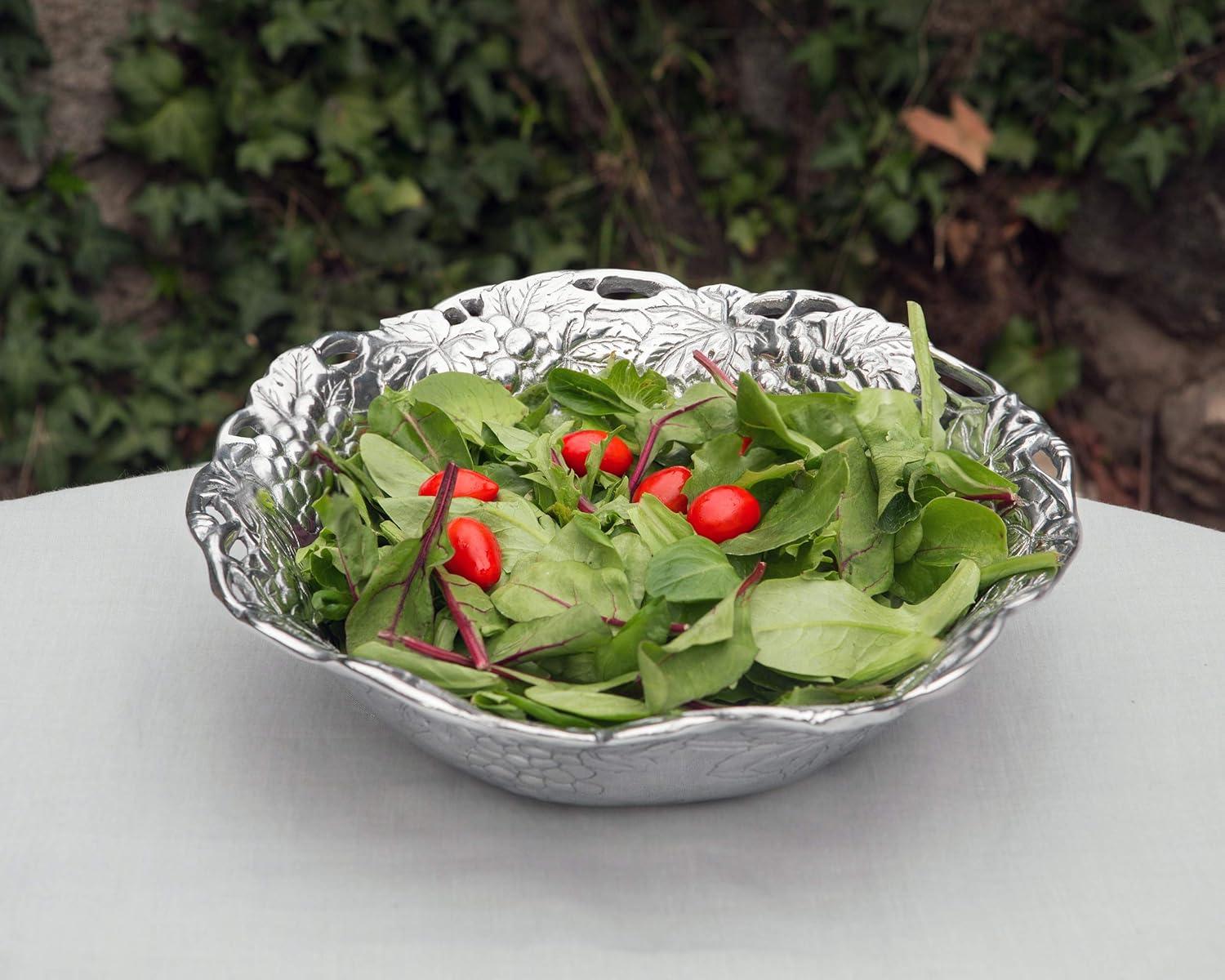 Arthur Court Designs Grape Aluminum Salad Bowl