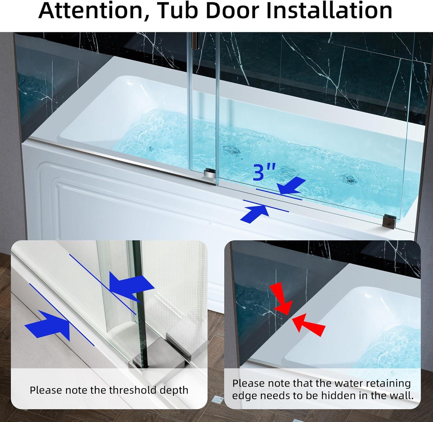 WoodBridge 60" X 30" Alcove Acrylic Rectangular Whirlpool Heated Jetted Tub In White With Drain and Overflow BS666-R-CH01