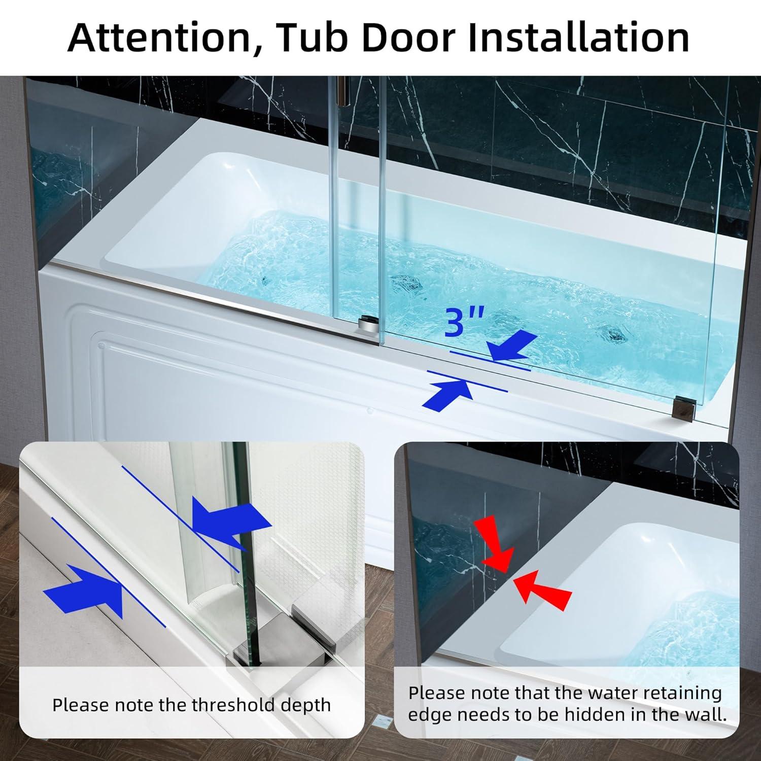 WoodBridge 60" X 30" Alcove Acrylic Rectangular Whirlpool Heated Jetted Tub In White With Drain and Overflow BS666-R-CH01