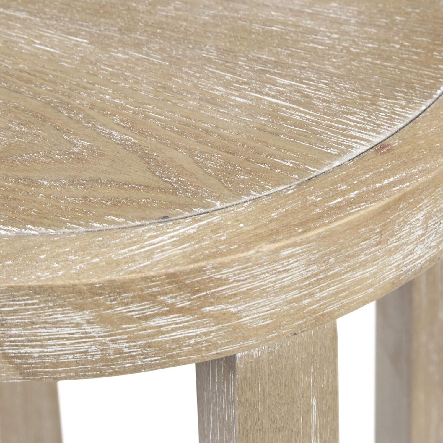 Martha Stewart Martha Stewart Harley  Round End Table with Cane Detail
