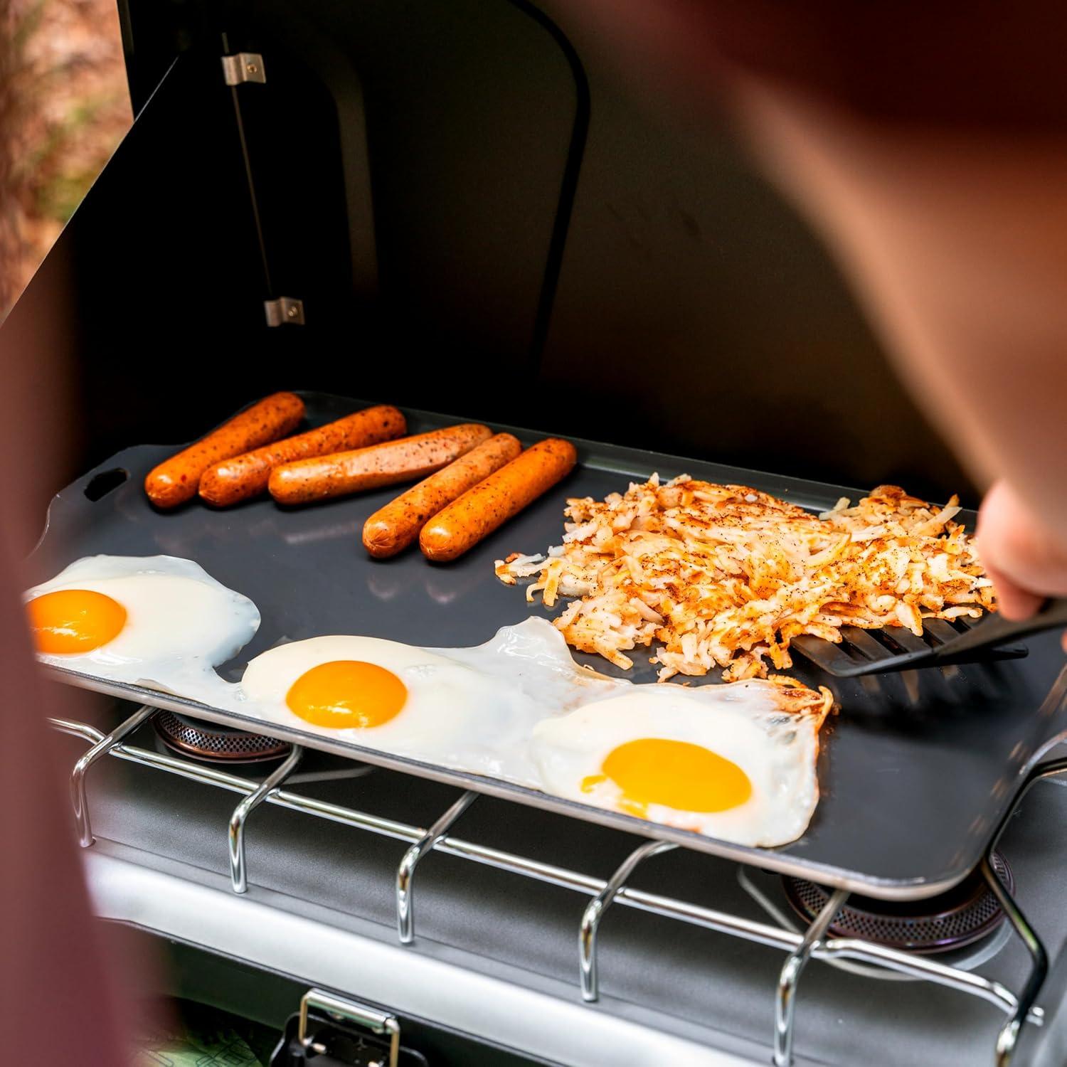 Lightweight Black Aluminum Non-Stick Camp Griddle