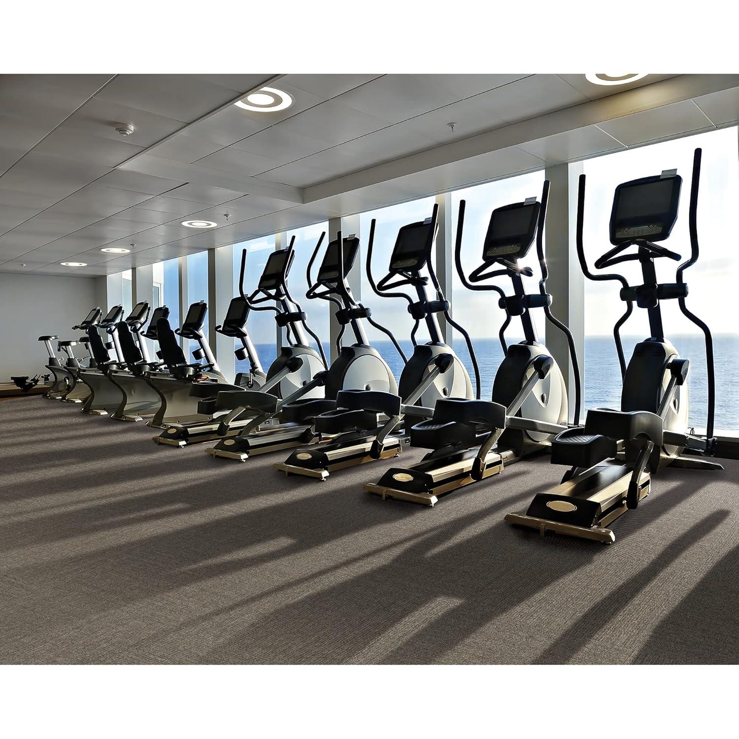 Mohawk Basics 24" x 24" Carpet Tile Sample with EnviroStrand™ PET Fiber in Neutral (1 piece)