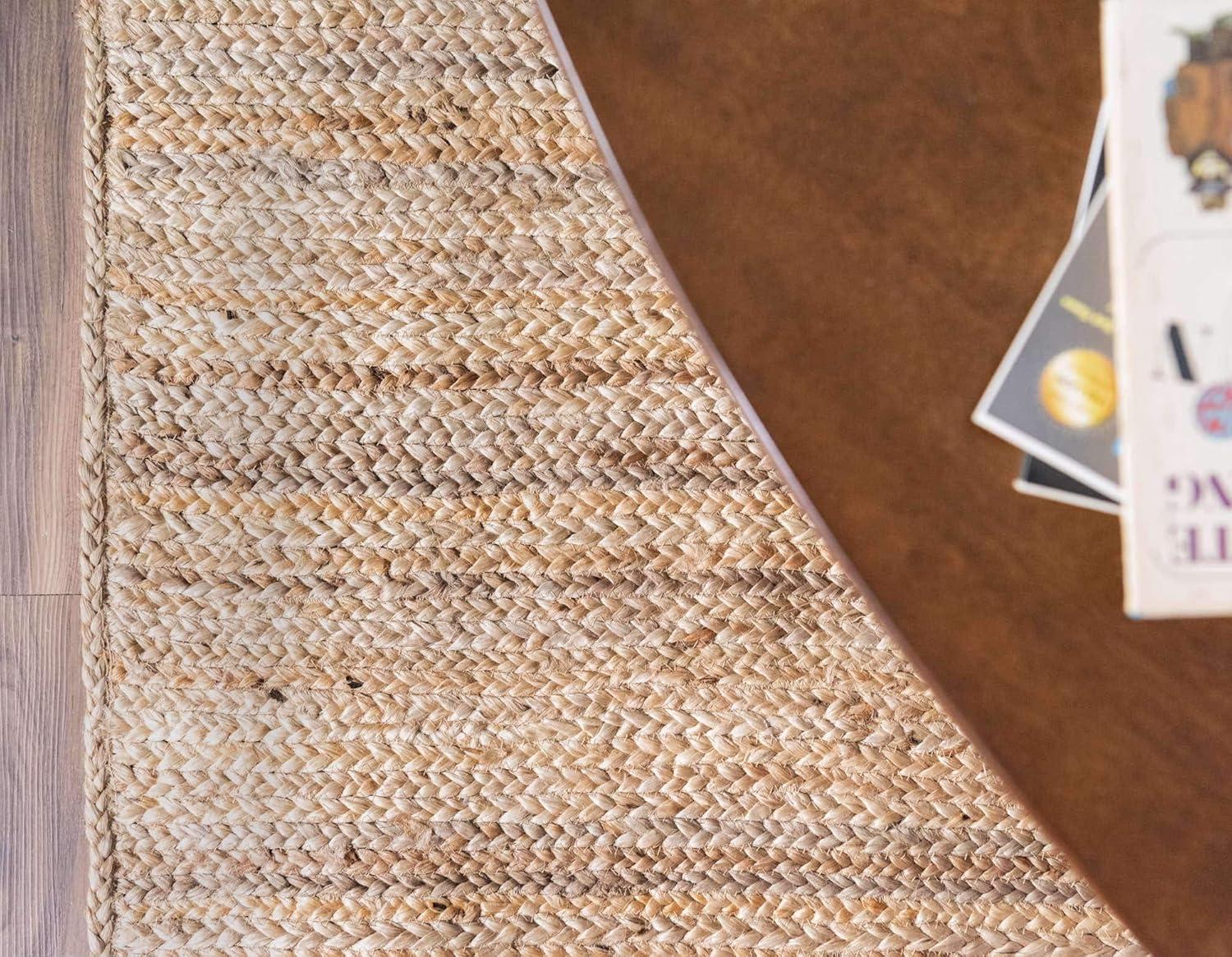 Unique Loom 3' 3 x 5' 1 Dhaka Braided Jute Rectangle Area Rug