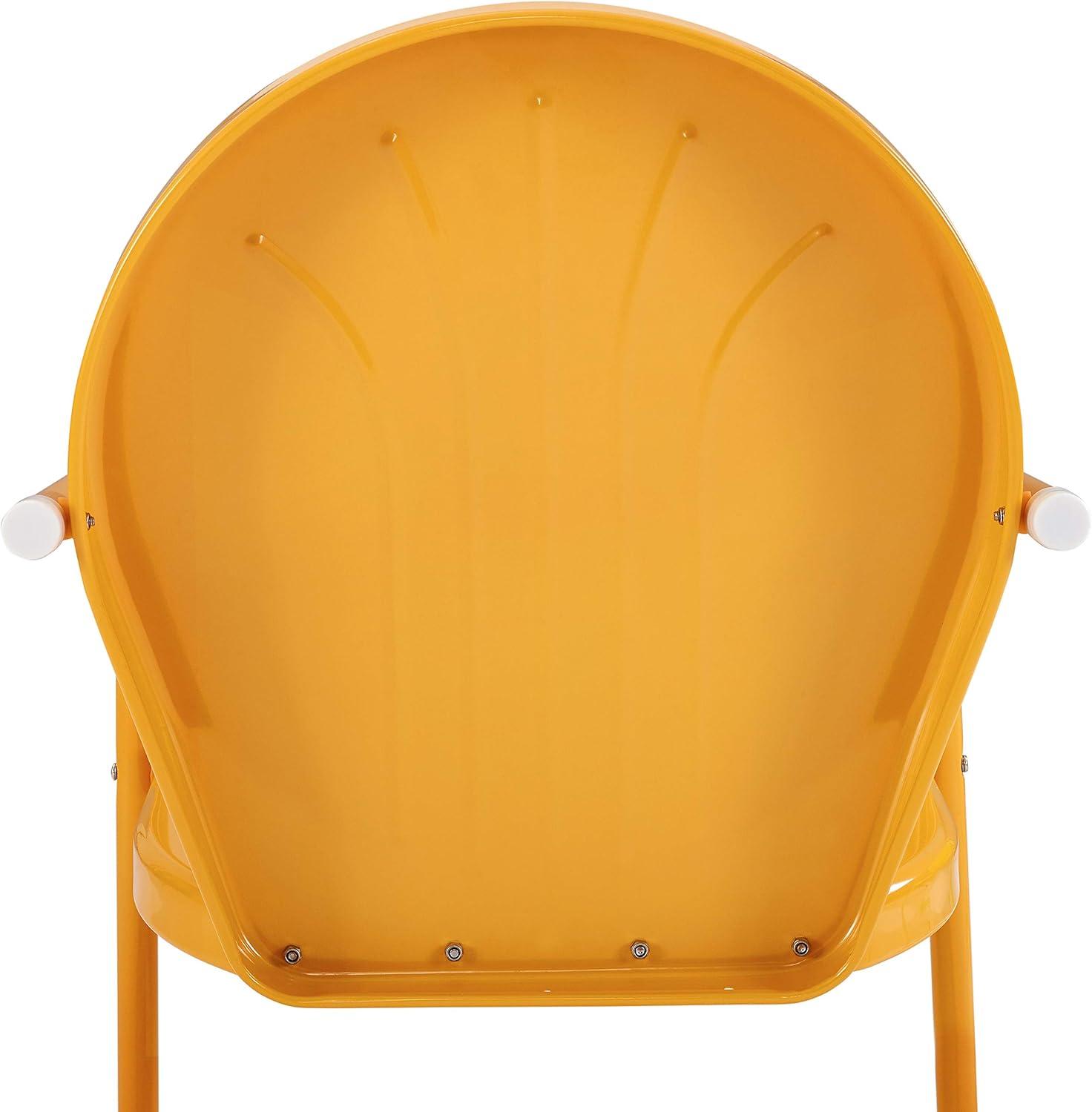 Tangerine Metal Outdoor Lounge Chair