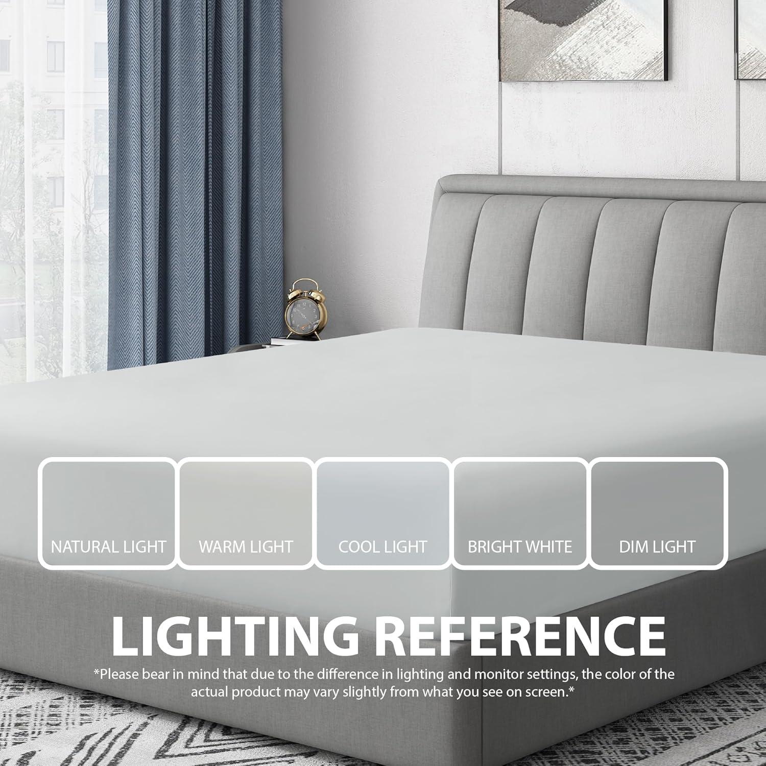 Swift Home 1800 Series 16 Inch Deep Microfiber Fitted Sheet