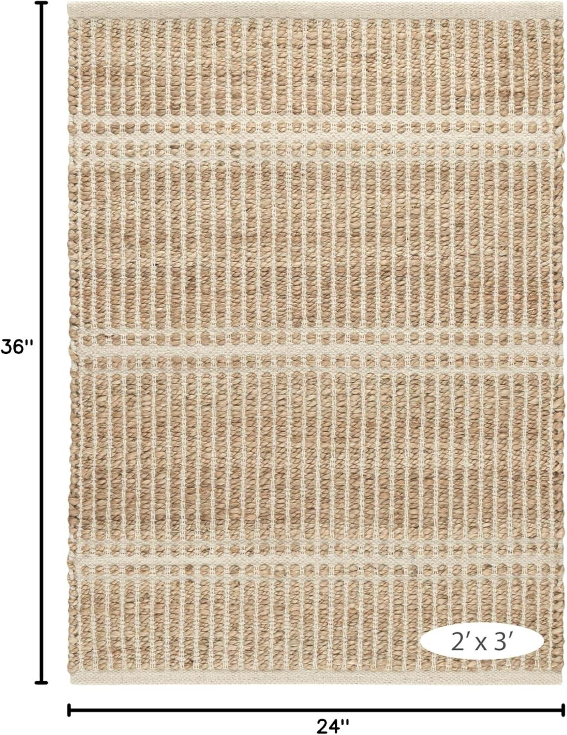 Milo Ivory Handwoven Jute/Cotton Rug