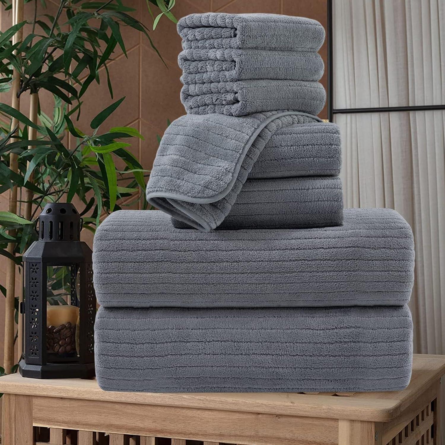 Madison Park Signature 800GSM Ultra-Soft 100% Cotton Absorbent Towel Set