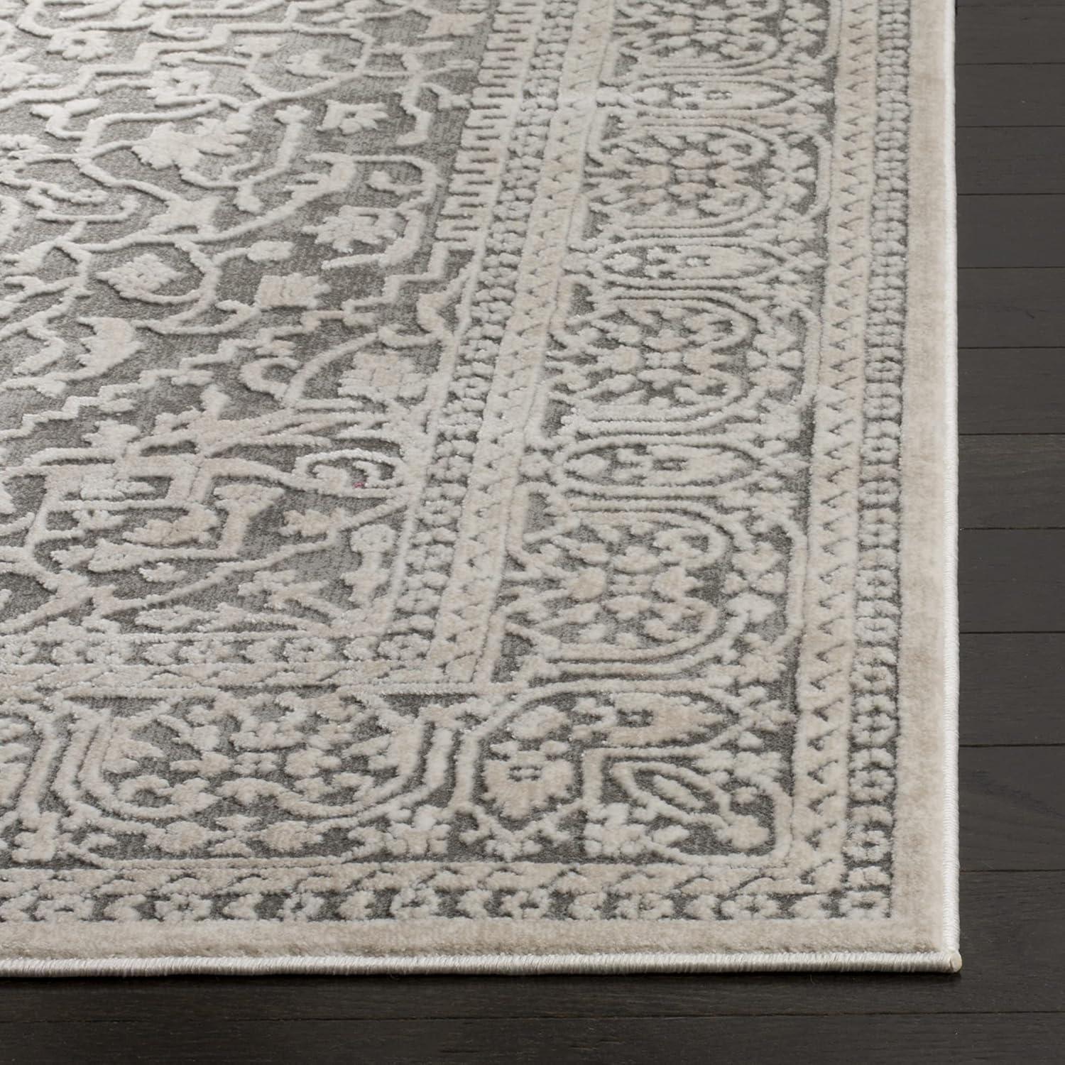 Reflection RFT670 Power Loomed Accent Rug - Dark Grey/Cream - 2'3"x4' - Safavieh.