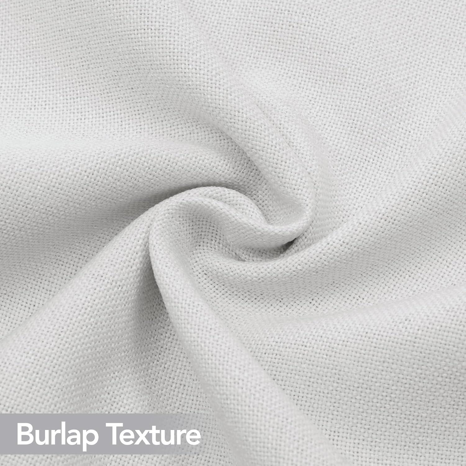 Deconovo Decorative Throw Pillow Covers - Set of 4 Soft Linen Cushion Covers, 20x20 Inch, Green & Machine Washable Pillowcases for Sofa, Bedroom, Living Room Décor, Beige