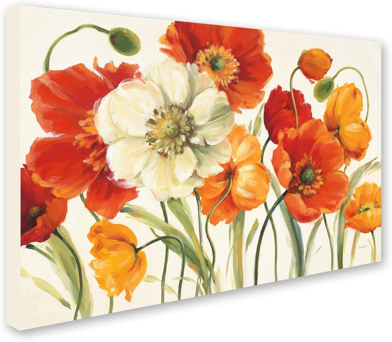 "Poppies Melody I" Outdoor All-Weather Wall Decor