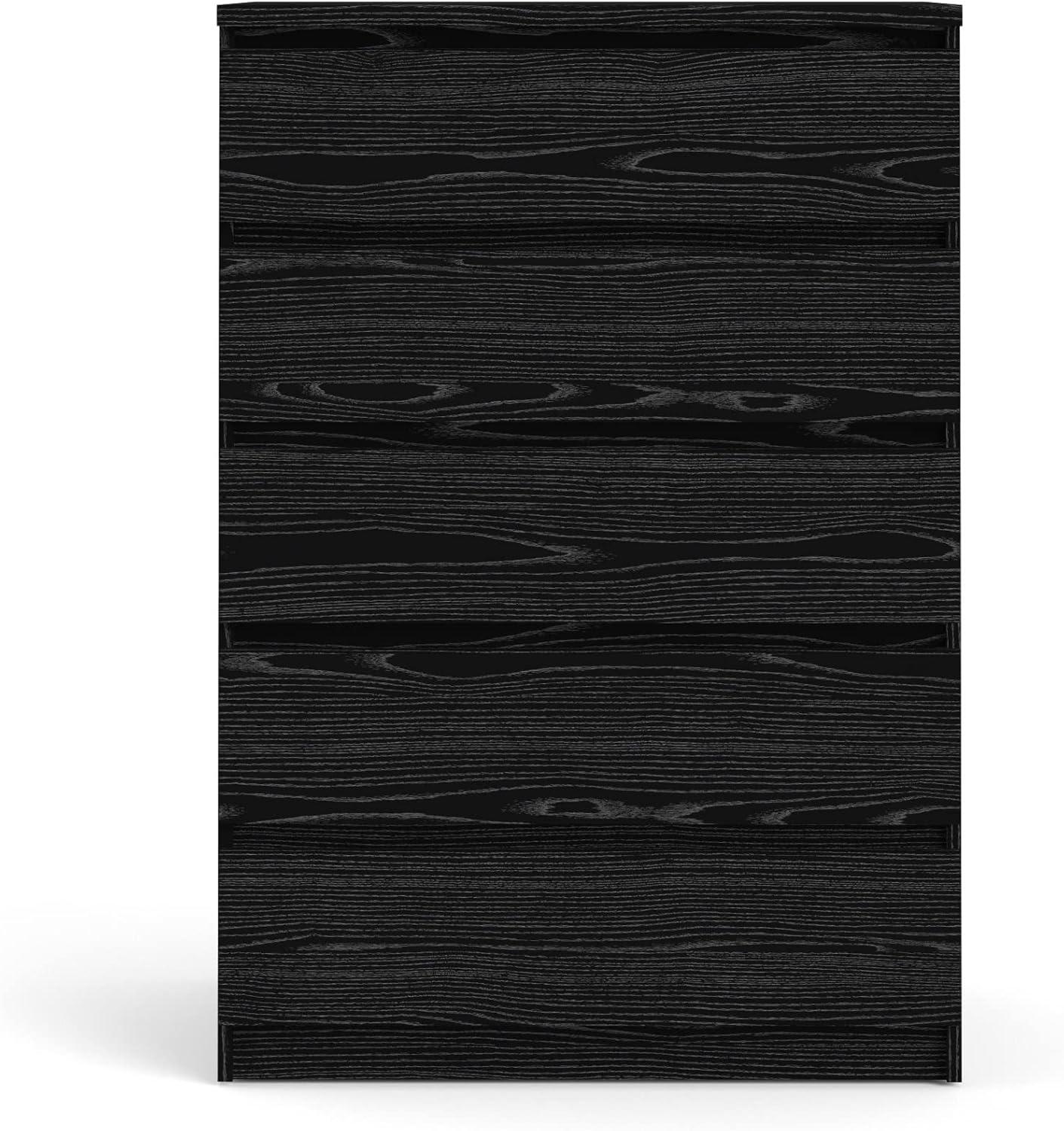 Wood Scottsdale 5 Drawer Chest in Black Woodgrain-Tvilum