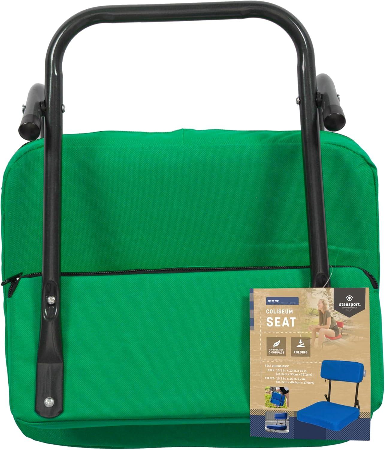 Stansport Steel Frame Foldable Coliseum Seat - Green