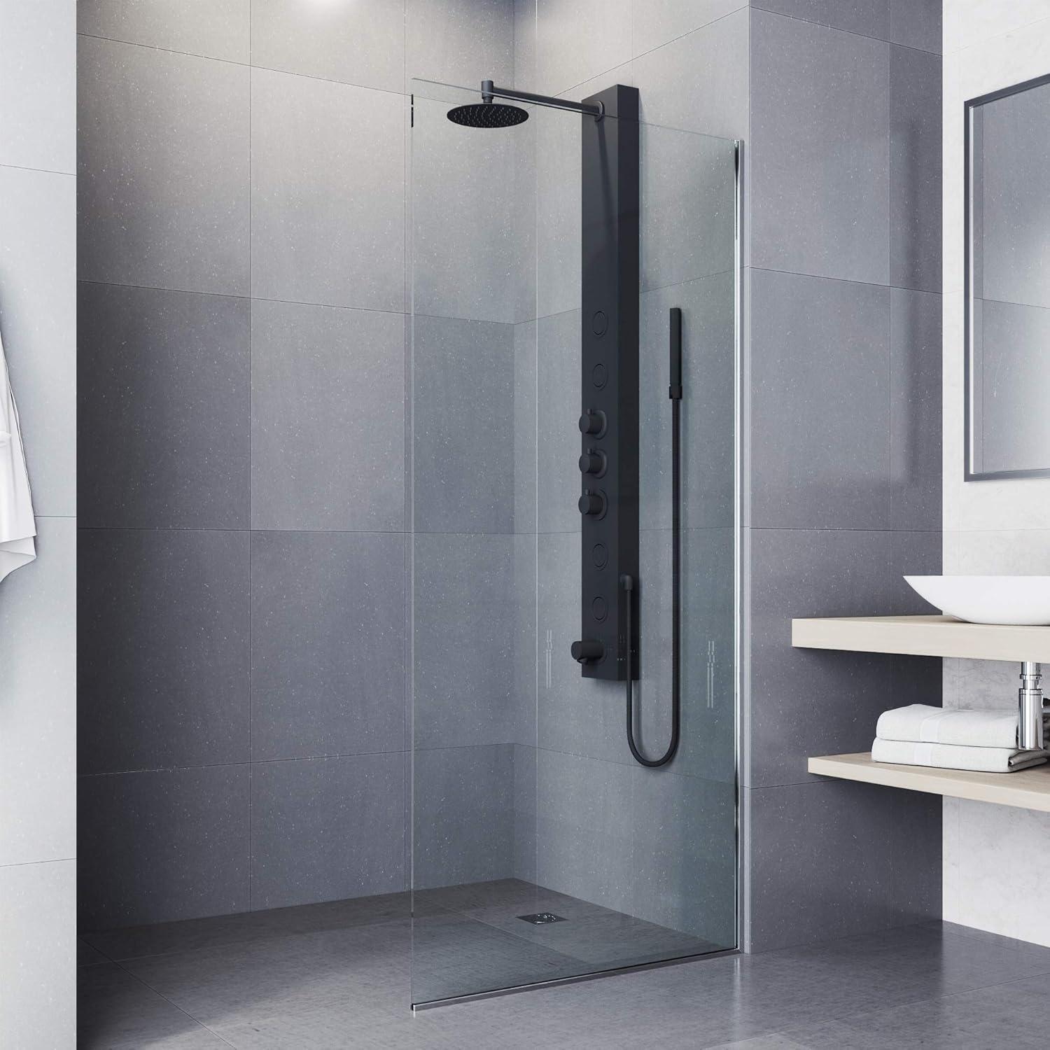 Bowery 59" H X 6" W 4-Jet Shower System &Tub Filler with Hand Shower Wand and Adjustable Shower Head