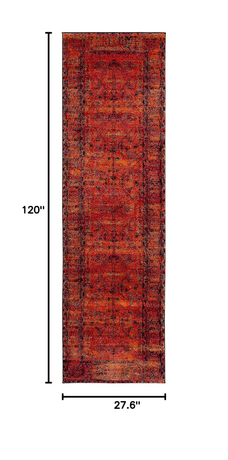 Vintage Hamadan VTH216 Power Loomed Runner Rug - Orange - 2'3"x10' - Safavieh.