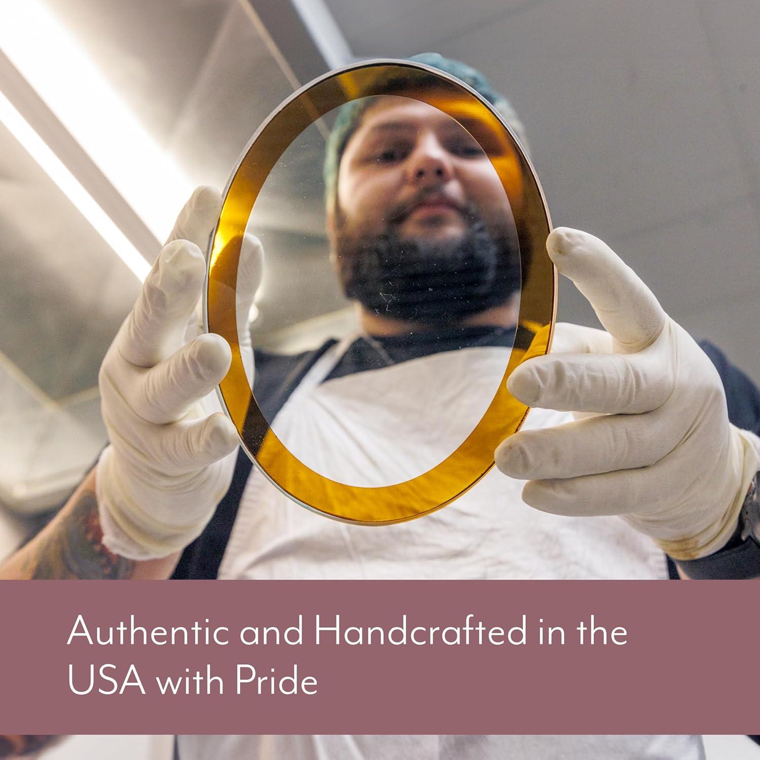 Handcrafted 8" Heart Bowl with 24K Gold Trim, Glass