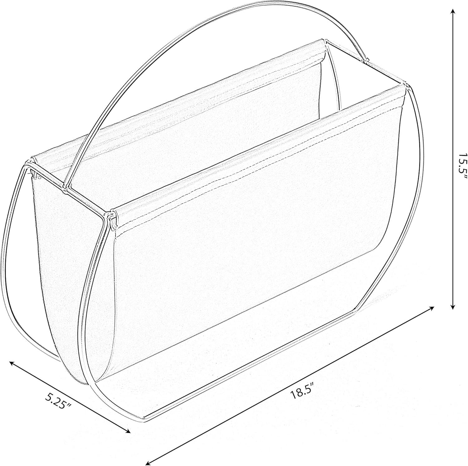 Mercer41 Baesmarc Metal Free Standing Magazine Rack