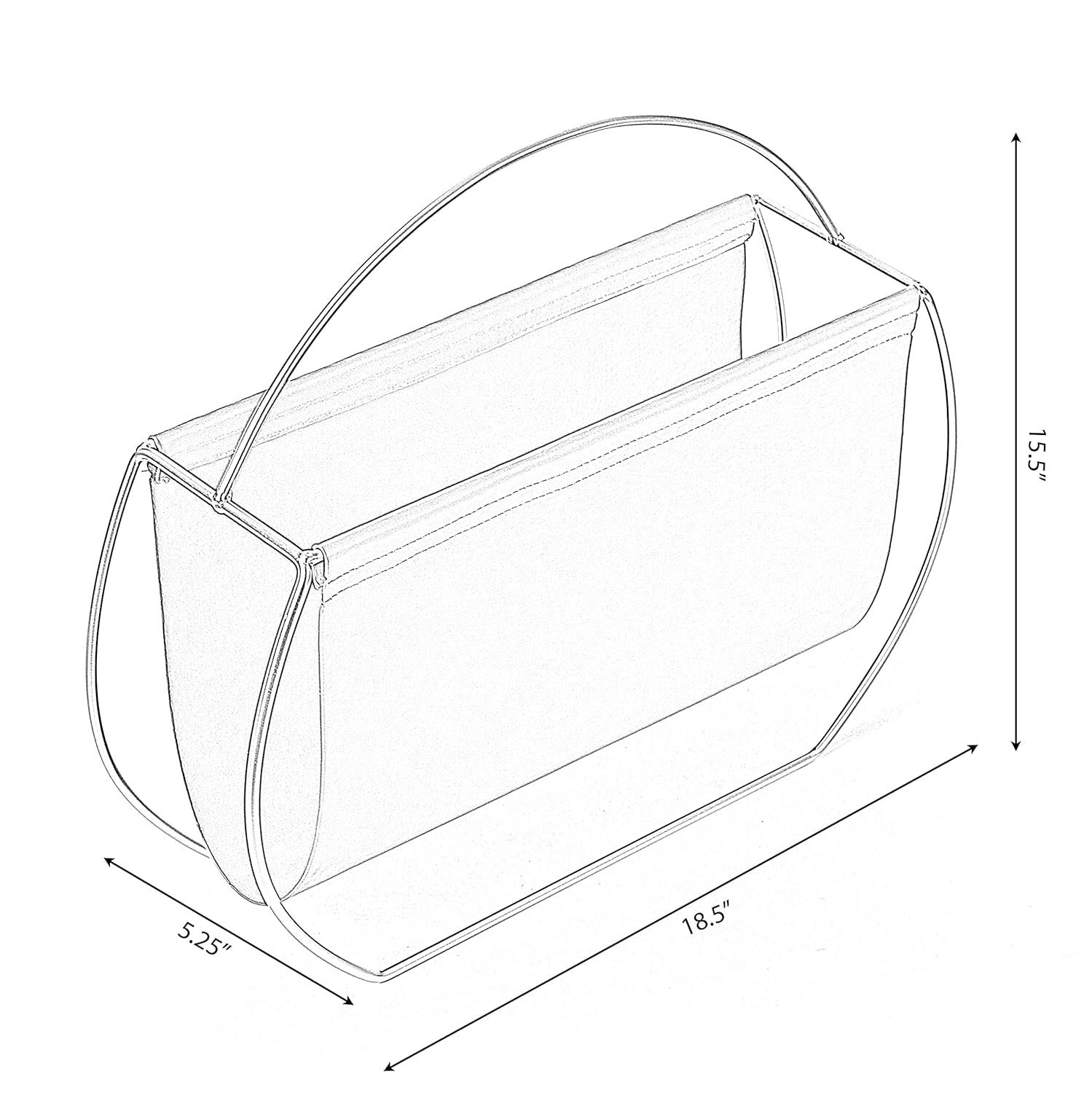 Mercer41 Baesmarc Metal Free Standing Magazine Rack