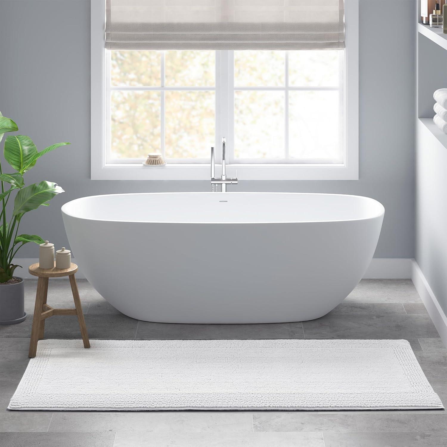 Madison Park Signature Splendor 100% Cotton Tufted 3000 GSM Reversible Bath Rug