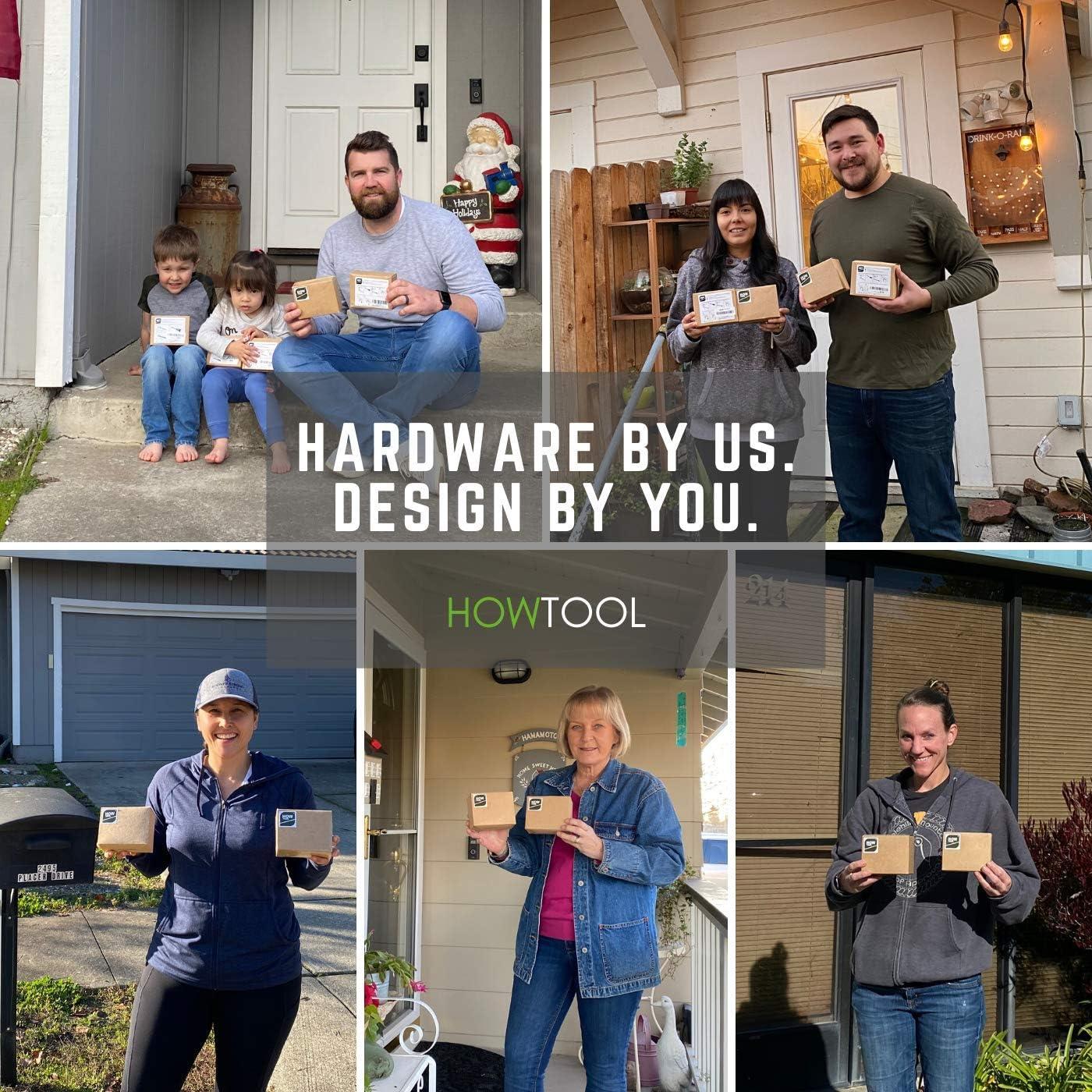 Coat Hooks for Wall Hanging Heavy Duty Wall Mounted Oil Rubbed Bronze Black, 5 Pack