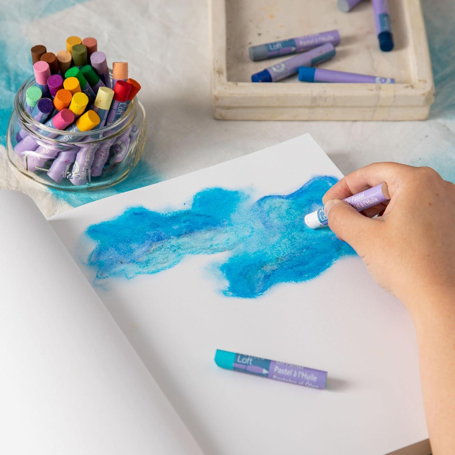 Teal Lay Flat Spineless Hardcover Sketchbook by Artist's Loft - Acid Free and Smudge Resistant Paper, Sketch Pad for Drawing, Sketching, Writing - 1 Pack