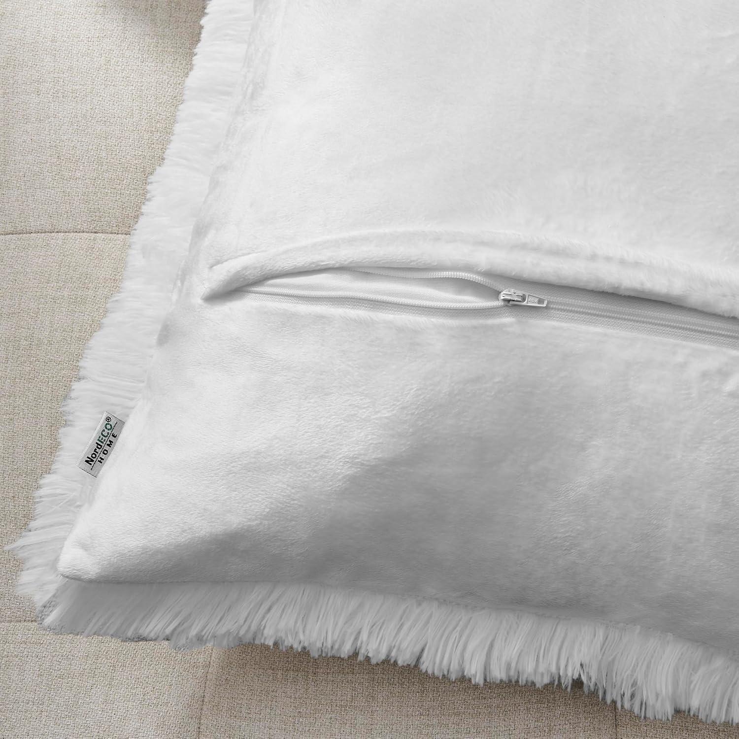 Tassels Faux Fur Pillow Cover