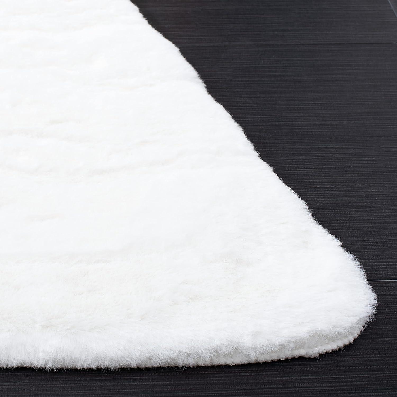 Faux Sheep Skin FSS515 Power Loomed Indoor Accent Rug - Ivory - 3'x5' - Safavieh