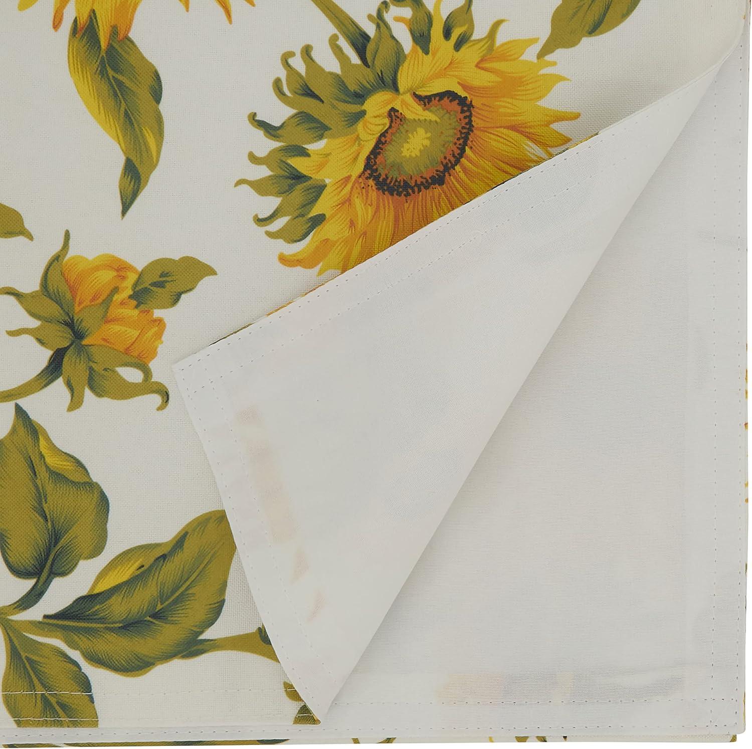 Saro Lifestyle Sunflower Design Dining Table Runner