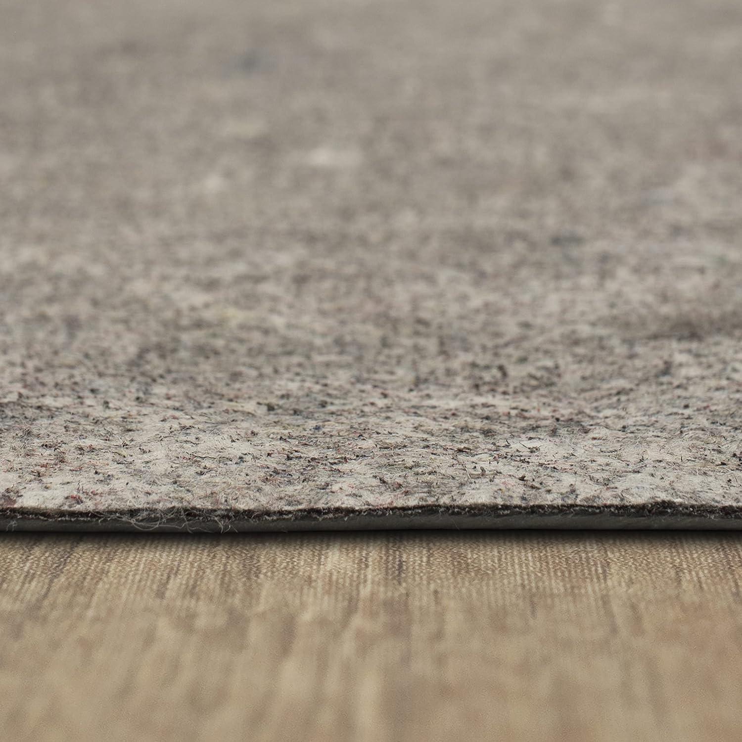 Karastan 5'x7' Reversible Pet Proof Rug Pad Gray: Skid-Resistant Carpet Pad, Rectangle, Polyester, 5x7 Rug Pad