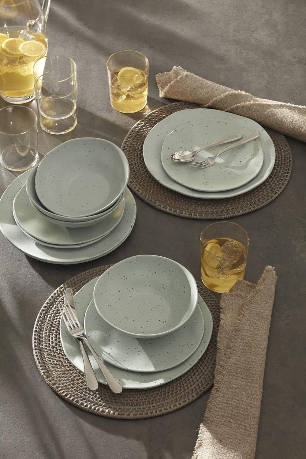 Oneida Terrazzo Melamine 12 Piece Dinnerware Set