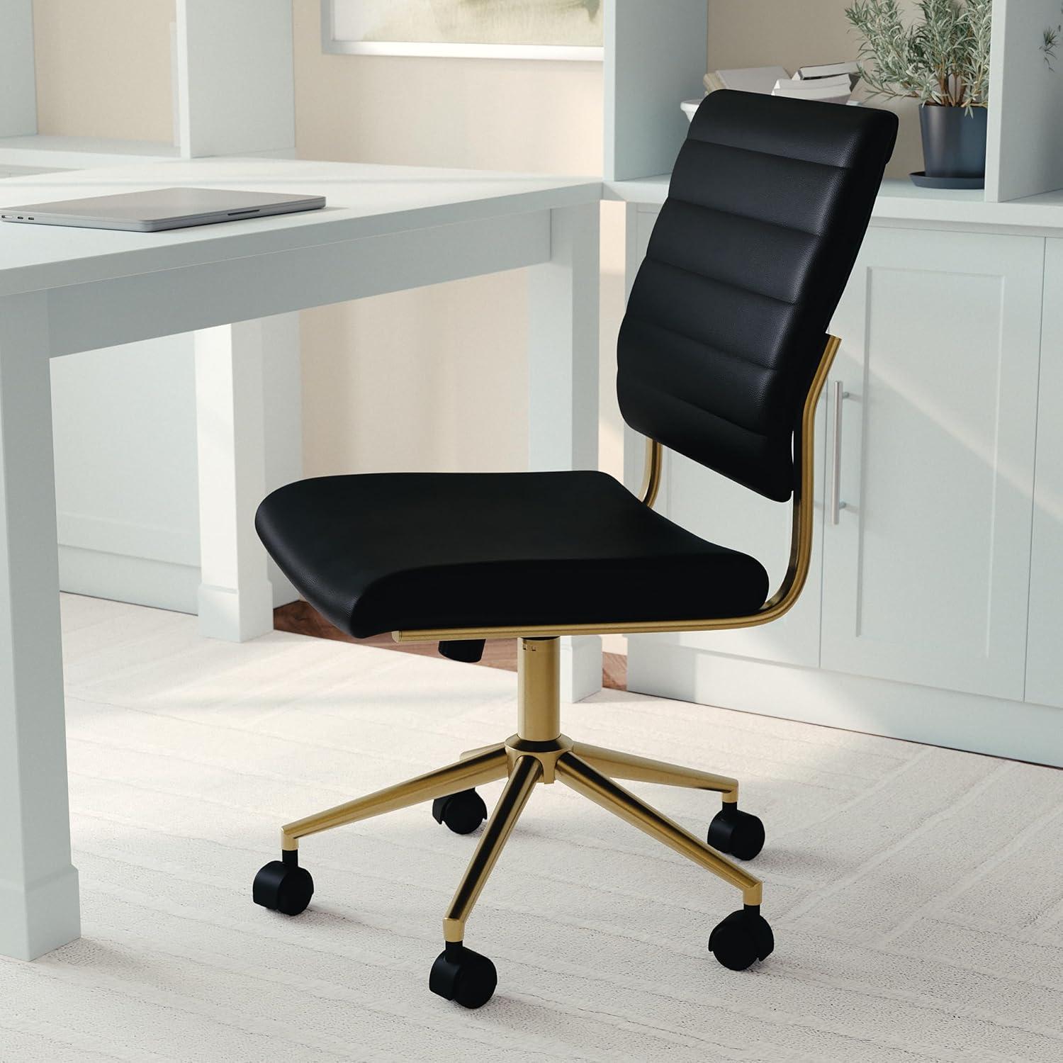 Upholstered Office Armless Chair - Martha Stewart