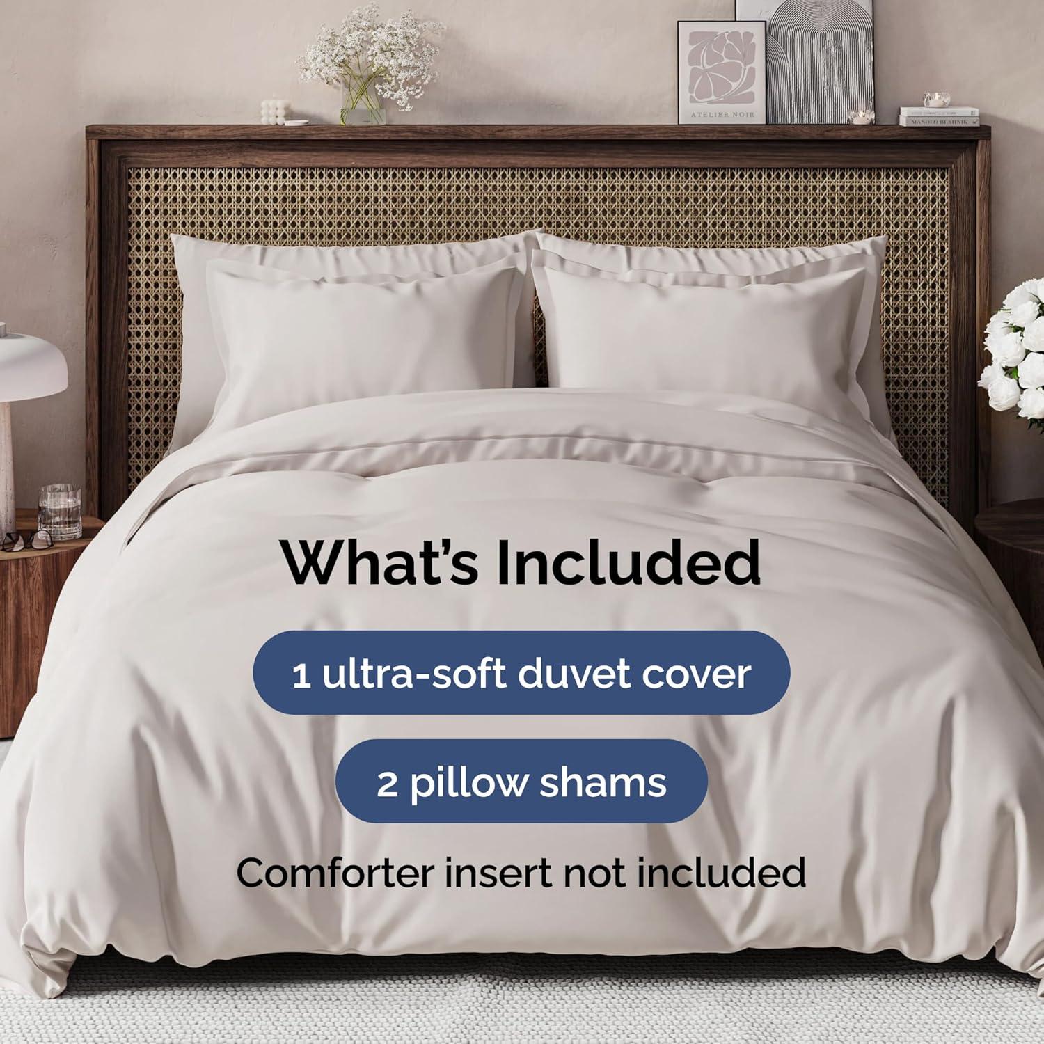 CGK Linens Premium Hotel Quality Soft & Cooling Duvet Cover Set