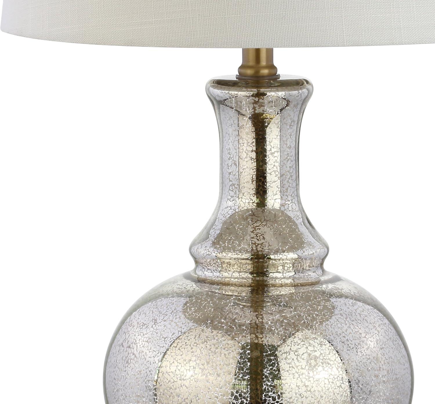 JONATHAN Y Lavelle Glass LED Table Lamp