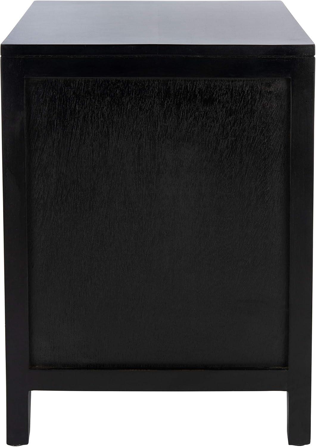 Miya 1 Drawer Nightstand - NST5012 - Black/Natural - Safavieh