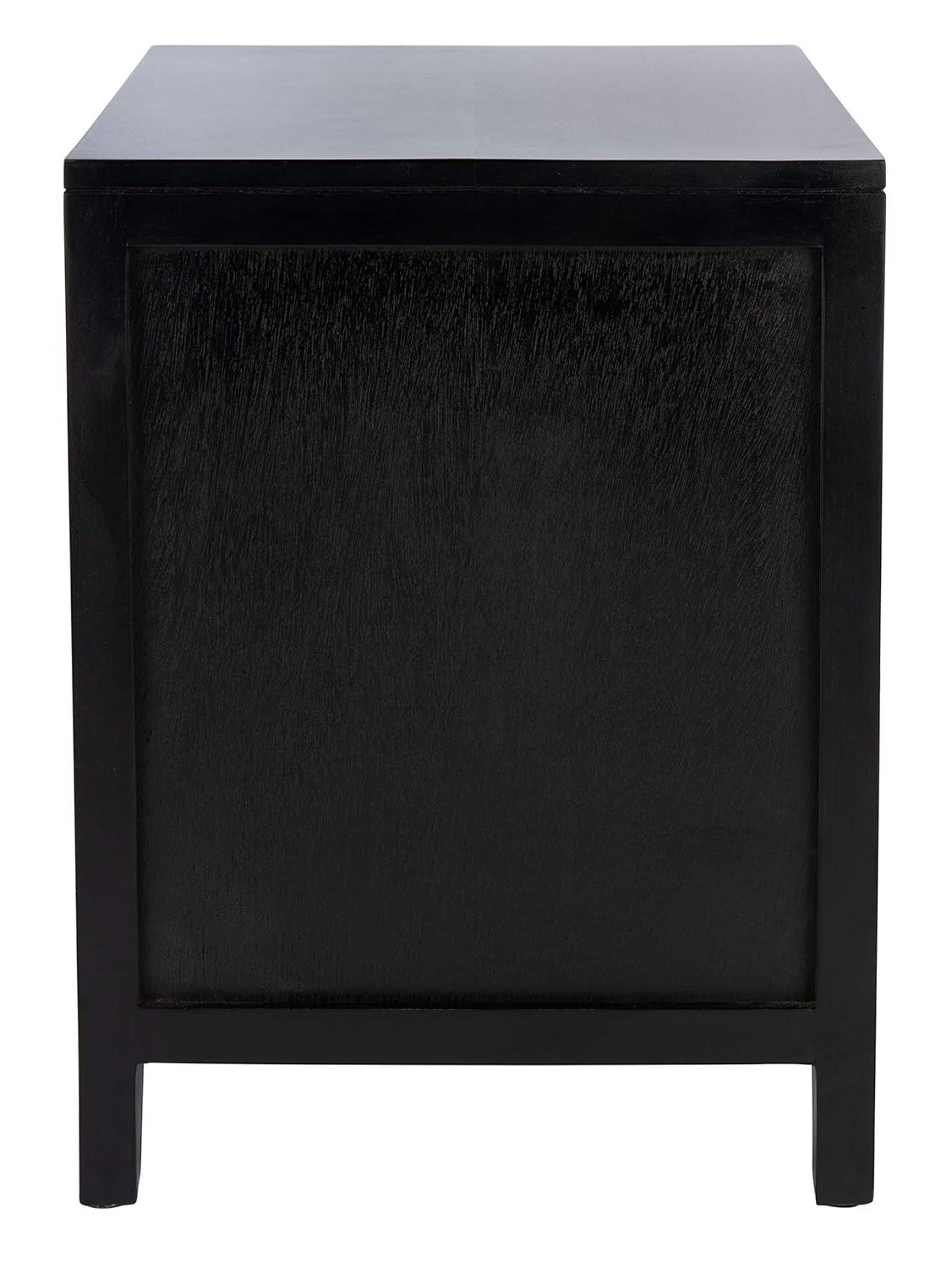 Miya 1 Drawer Nightstand - NST5012 - Black/Natural - Safavieh