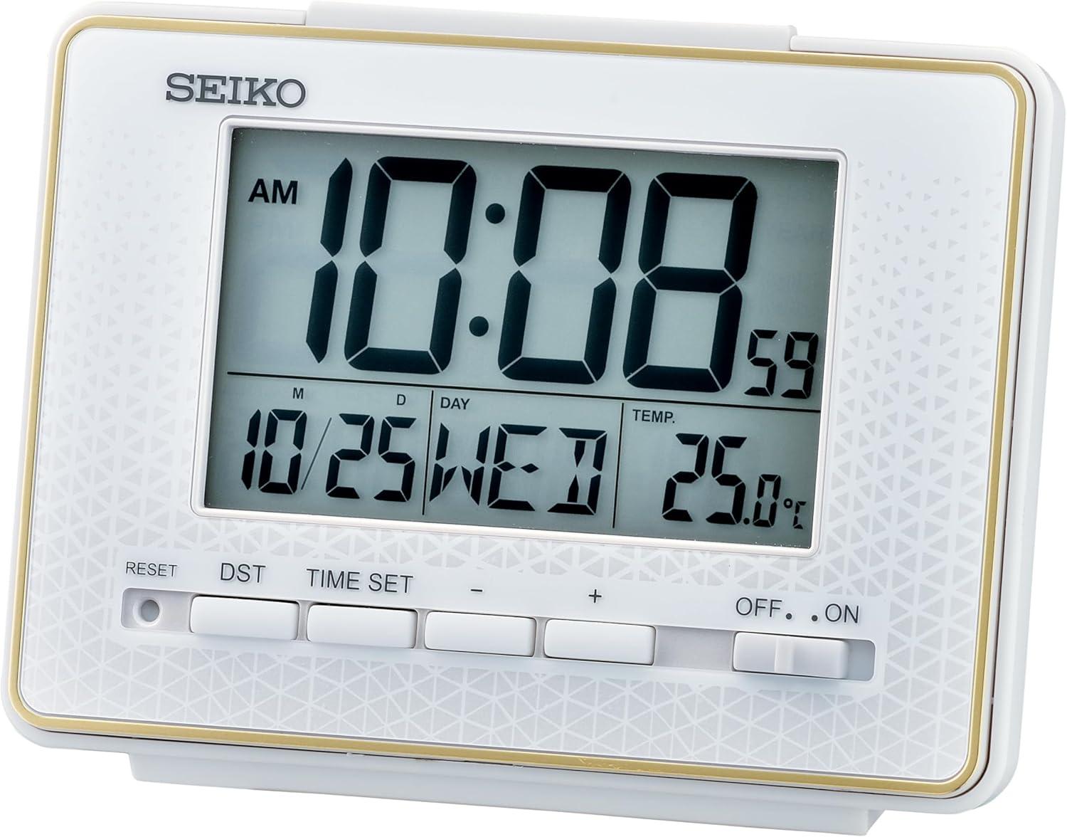 Seiko Easton Digital Tabletop Clock with Alarm