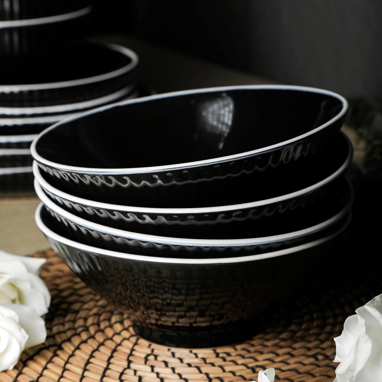 Christian Siriano Lustra 32 Piece Stoneware Dinnerware Set - Service for 8 (Set of 32)