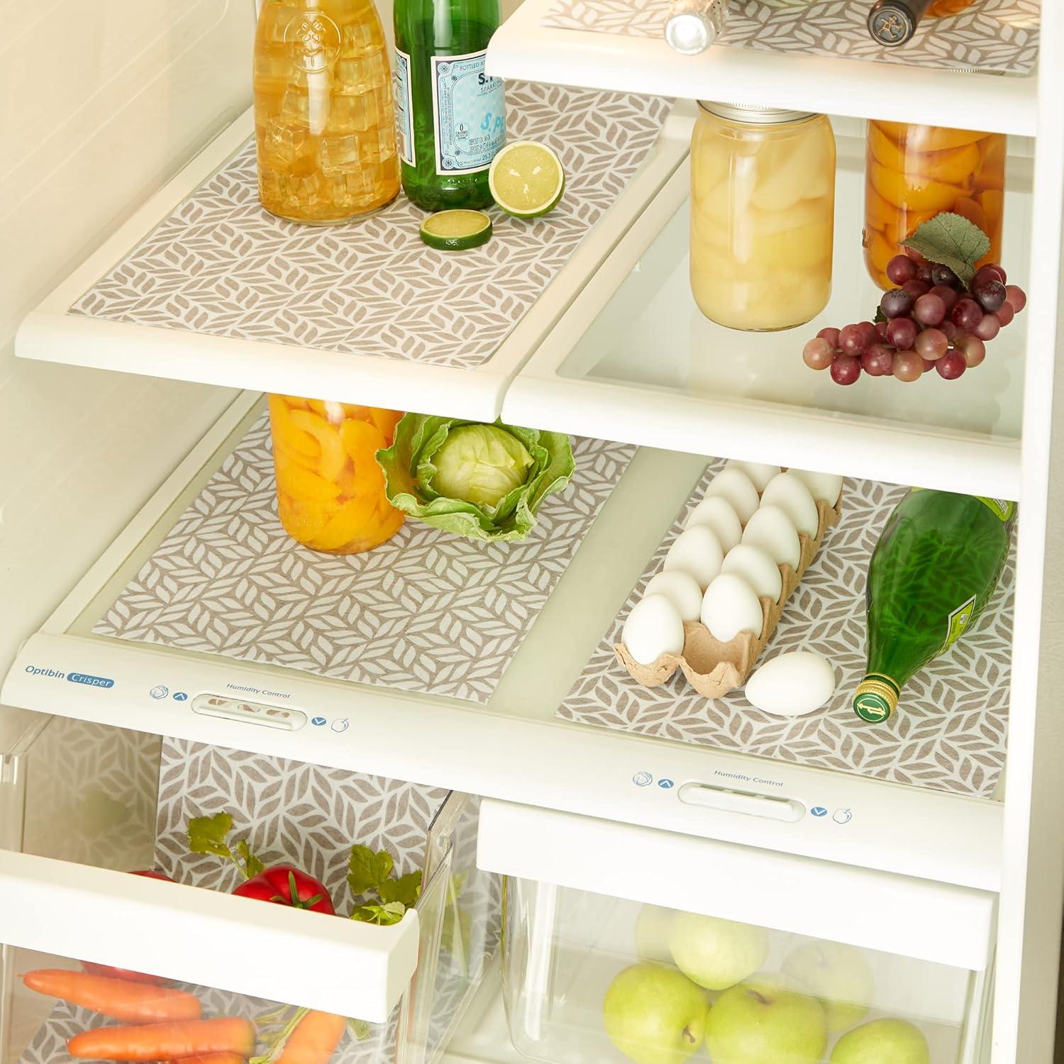 Design Imports Abstract Leaf Print Liner (Set of 6)