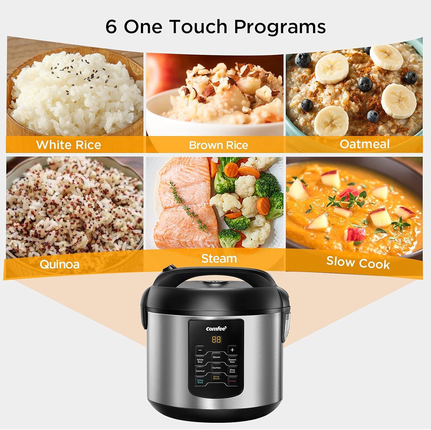 Comfee' 8 Cup 6-in-1 Rice Cooker