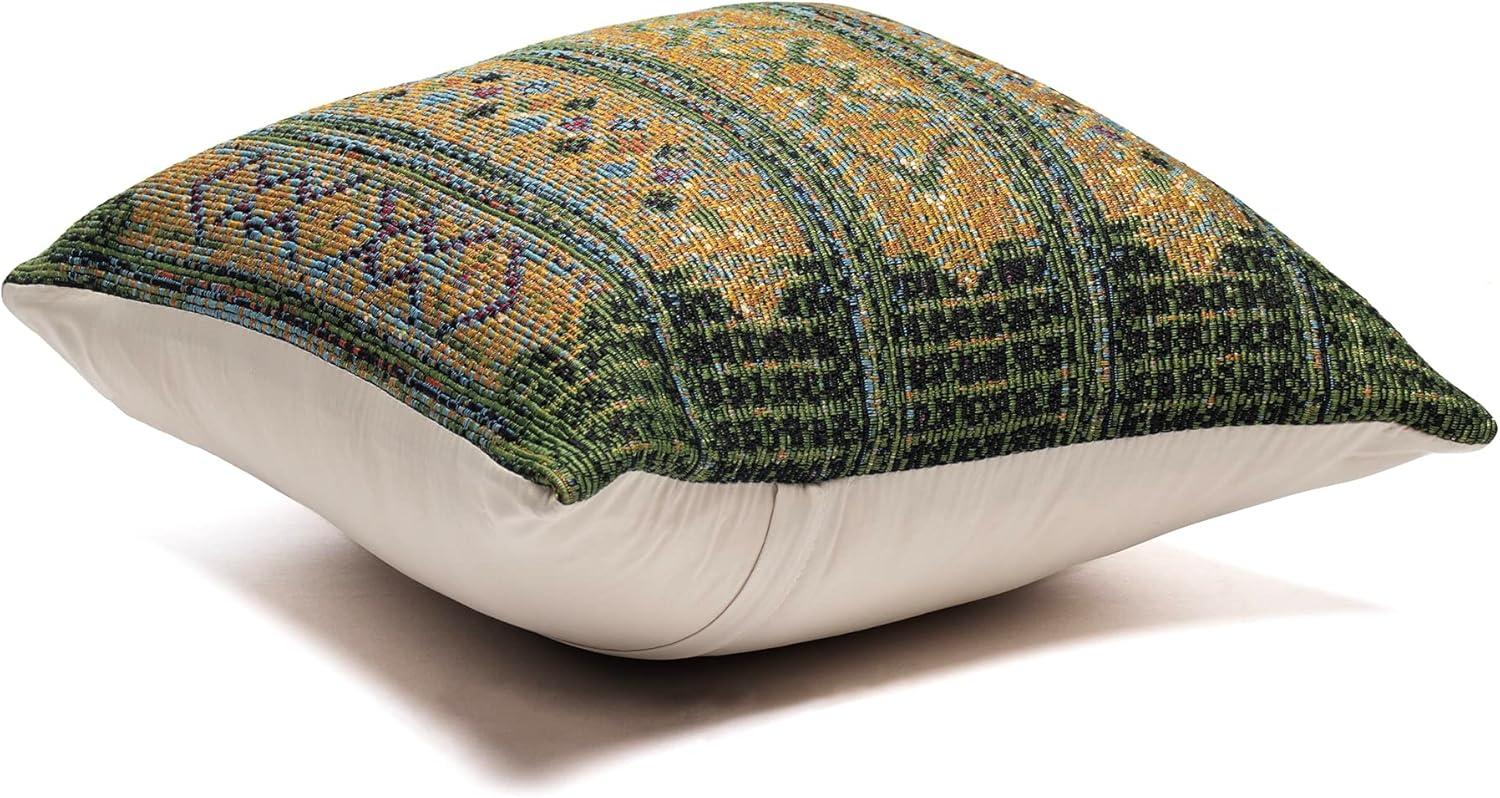 Liora Manne Marina Tribal Stripe Indoor/Outdoor Pillow Green 12" x 18"