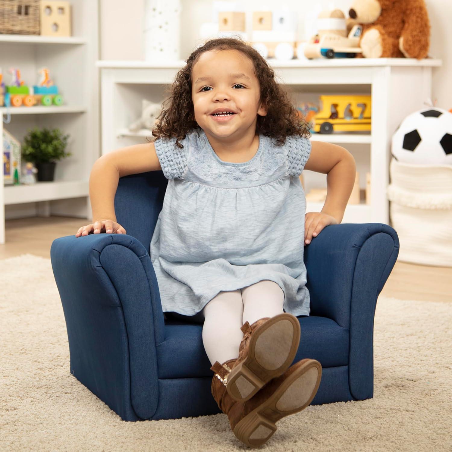 Kids 7.5'' Club Chair Chair and Ottoman