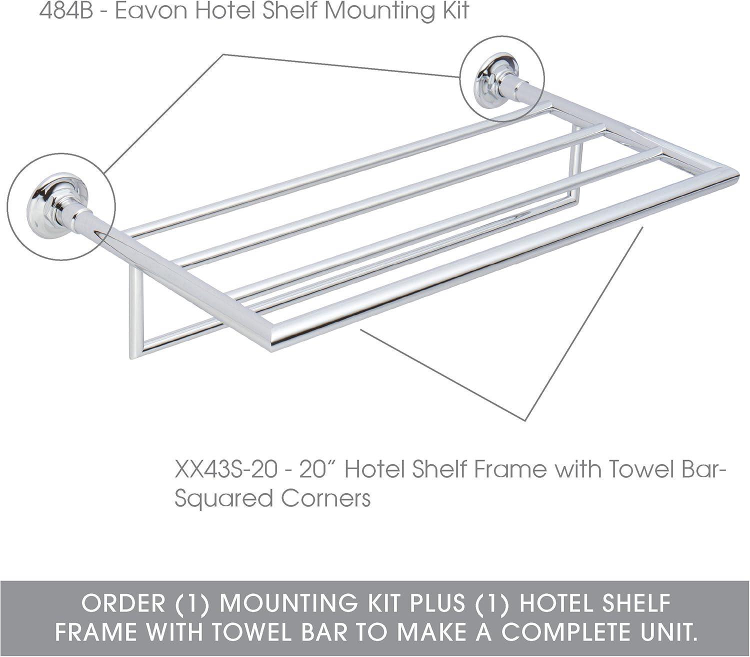 Universal 24" Hotel Shelf Frame with Towel Bar