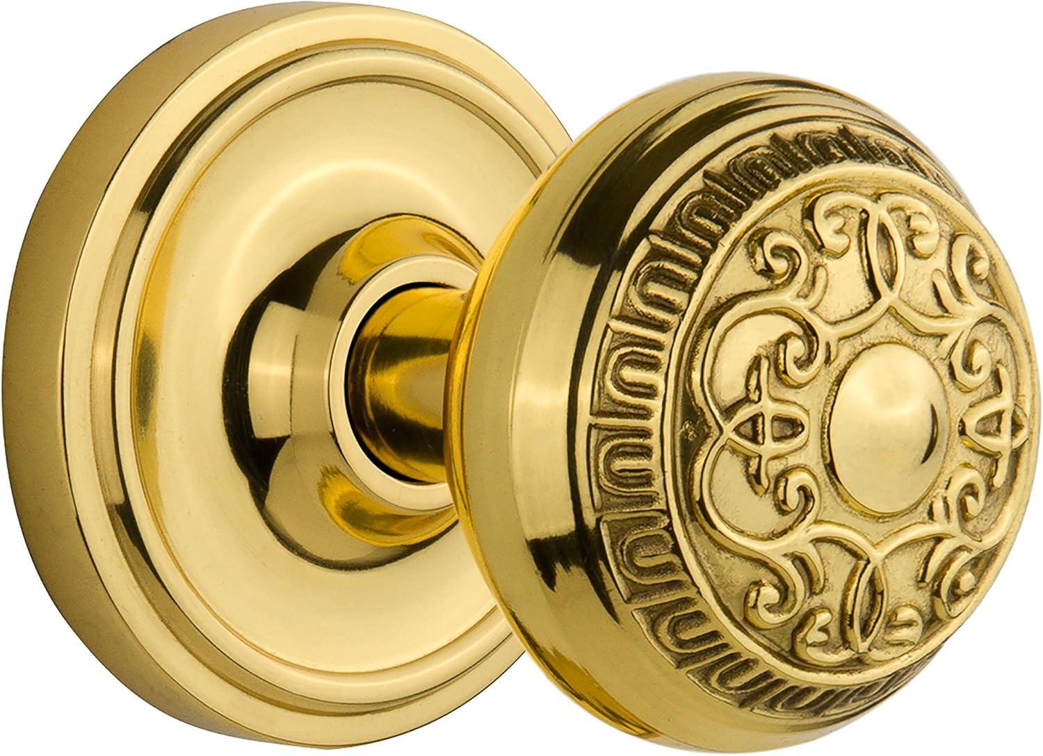 Classic Rosette with Egg & Dart Door Knob