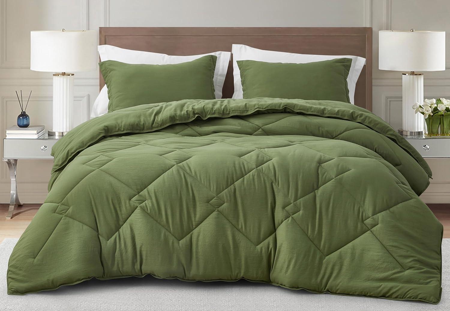 Chezmoi Collection Logan Solid Comforter Set
