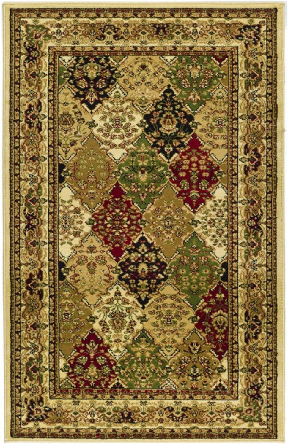 Lyndhurst LNH221 Power Loomed Runner Rug - Multi/Ivory - 2'3"x6' - Safavieh