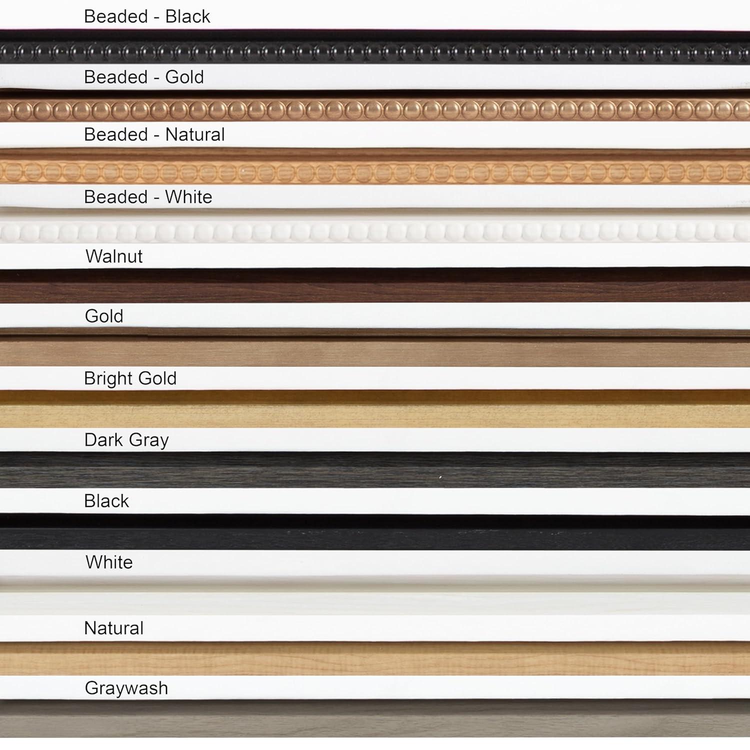 Kate and Laurel Sylvie Blank Framed Canvas Wall Art, 14x26.5 Brown, Modern Empty Canvas for Paint-Your-Own Art, Ready to Paint Premium Canvas Already Framed