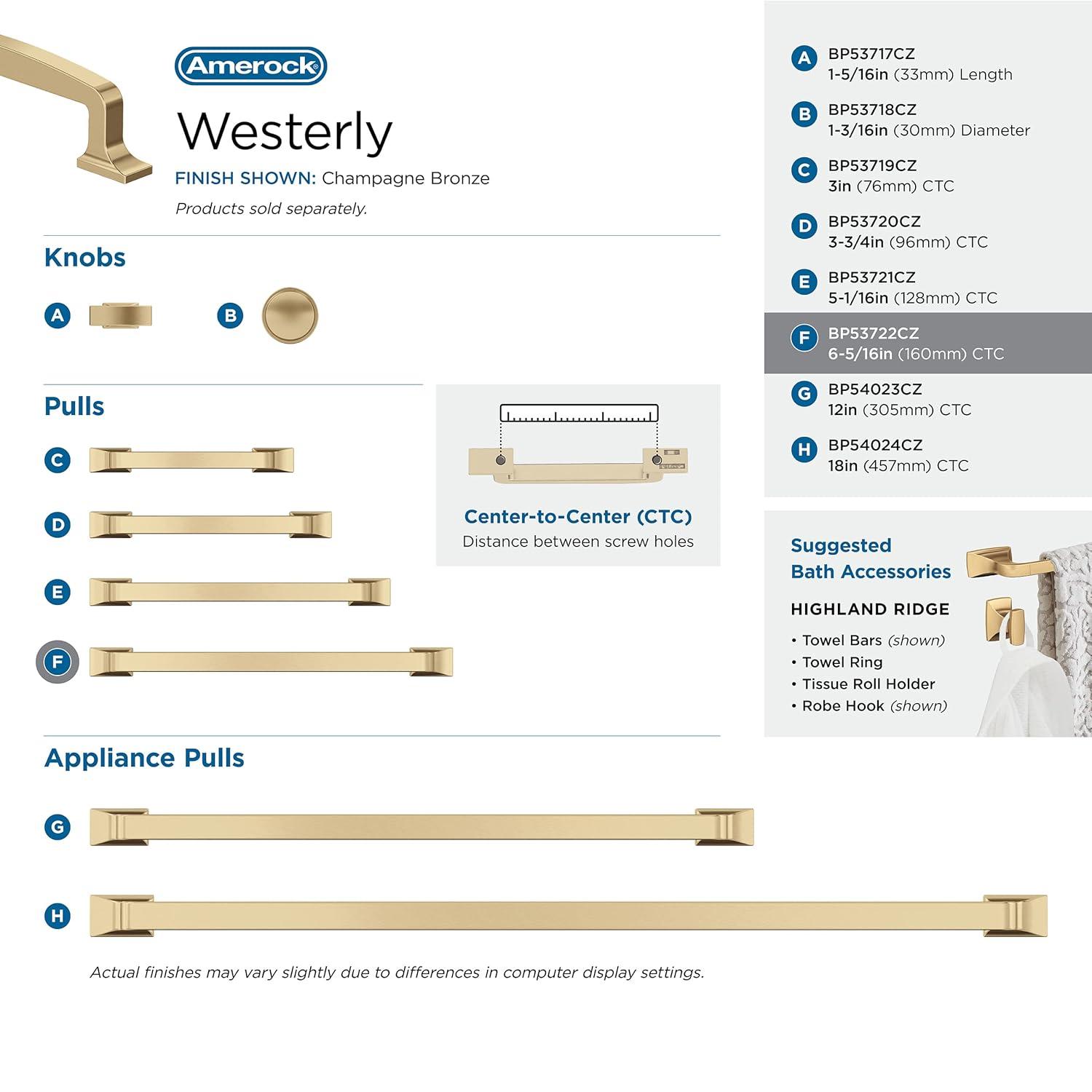 Amerock Westerly Bar Pull